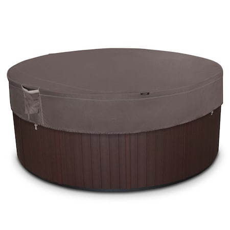 CLASSIC ACCESSORIES Ravenna Water-Resistant Round Hot Tub Cover, 84 in. 56-491-015101-EC